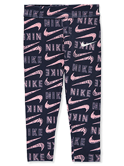 girls navy nike leggings