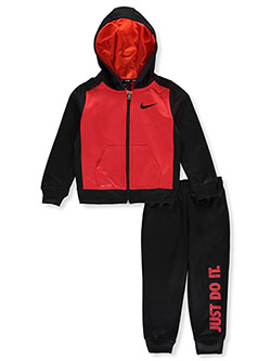 red nike sweatsuit outfit