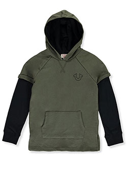 olive green true religion hoodie