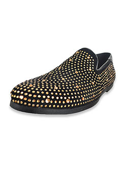 boys black and gold shoes