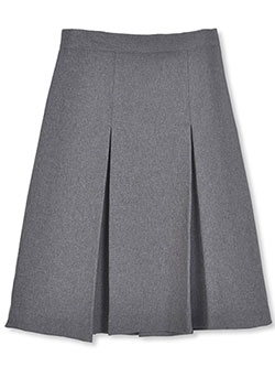 Junior Pleated Side Button Skirt in 