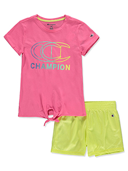 Champion Girls 2 Piece Shorts Set Outfit