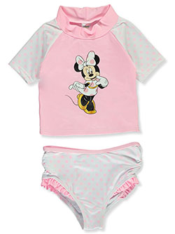 minnie mouse rash guard swimsuit