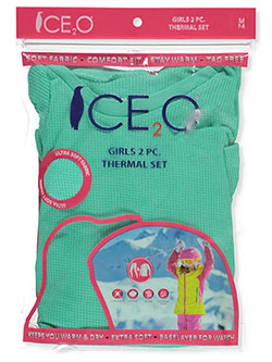 Ice2O Girls' Thermal 2-Piece Long Underwear Set - natural, 18 months  (Infant) 