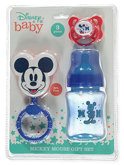  NUK Mickey Mouse Infant Tableware Set, 4 Pieces : Baby