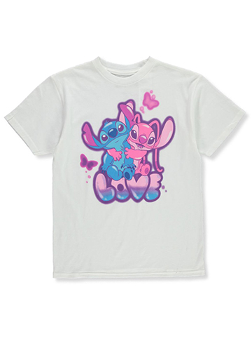 Kids Pink Stitch & Angel Besties Long Sleeve T-Shirt (3-9yrs